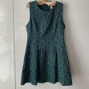 F21 contemporary sleeveless jacquard dress